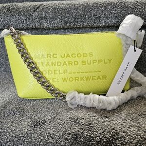 Marc Jacobs Yellow Clutch with Chain Strap
